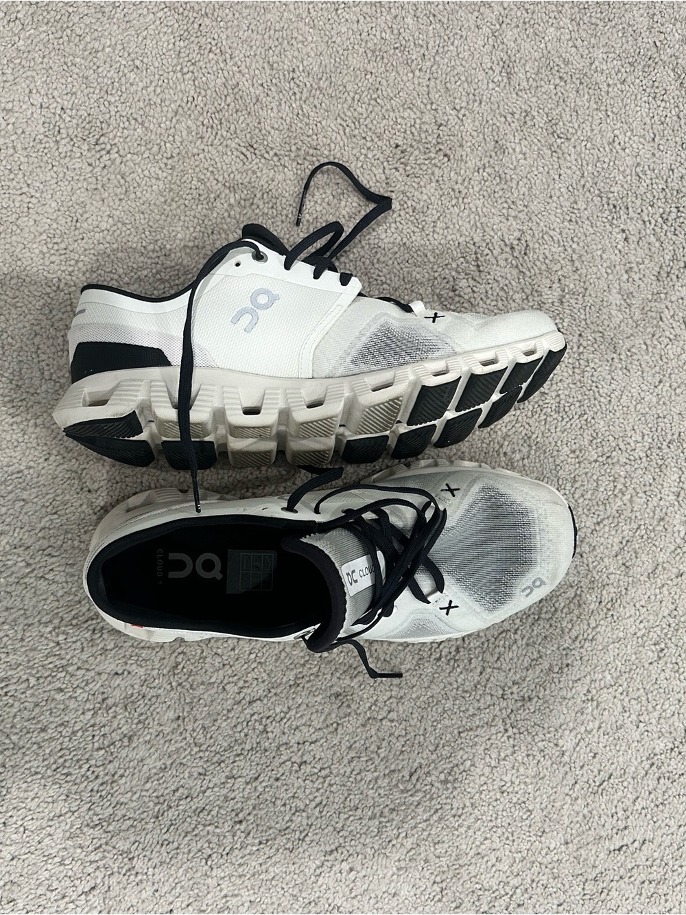 On Running Cloud Sneakers in White and Black
